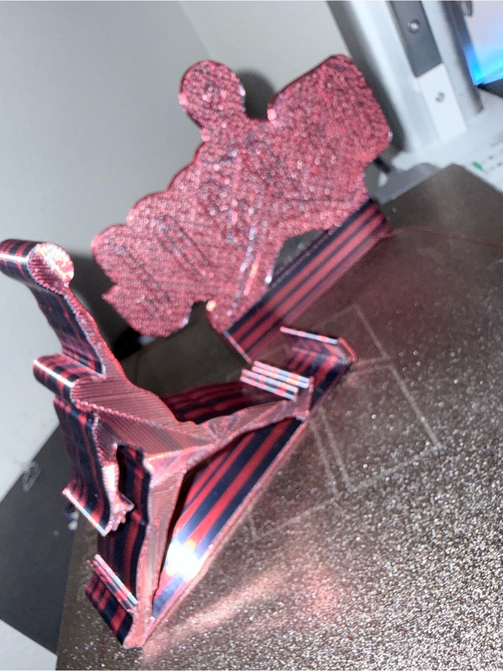 Jumpman Desk Art & Cell Phone Stand - Multicolored Silk